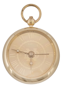 Lou Holtz University of Notre Dame 24k Commemorative Pocket Watch (Holtz LOA)